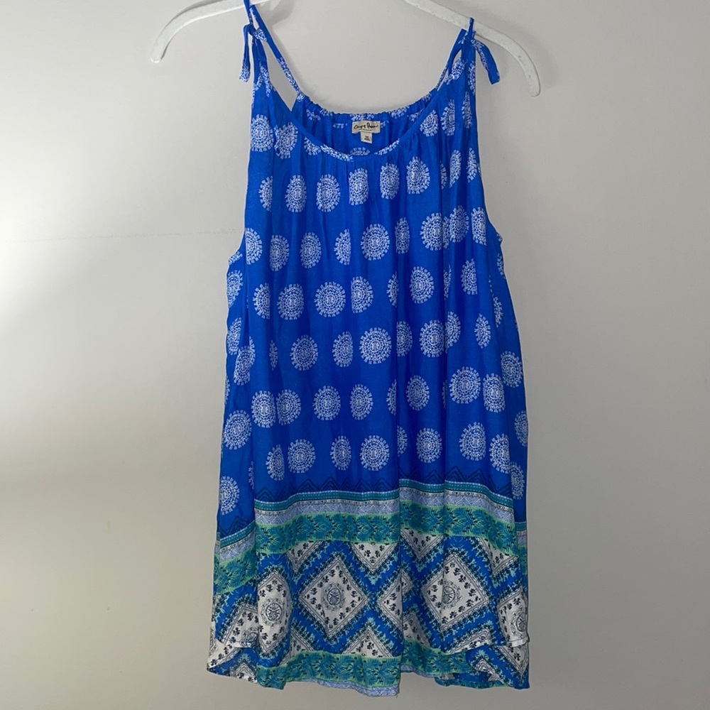 CHIP & PEPPER BLUE MODAL TIE STRING TANK
